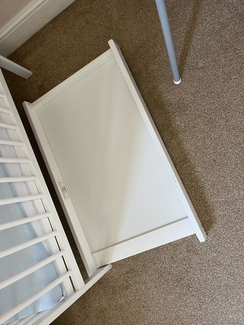 Kiddicare Baby Changing Cot Top Topper 86 x 52cm White — image 3
