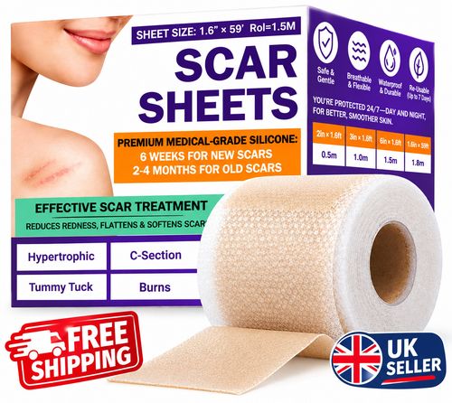 Silicone Scar Sheet MEDICAL GRADE Scar Removal Silicone Tape Treatment