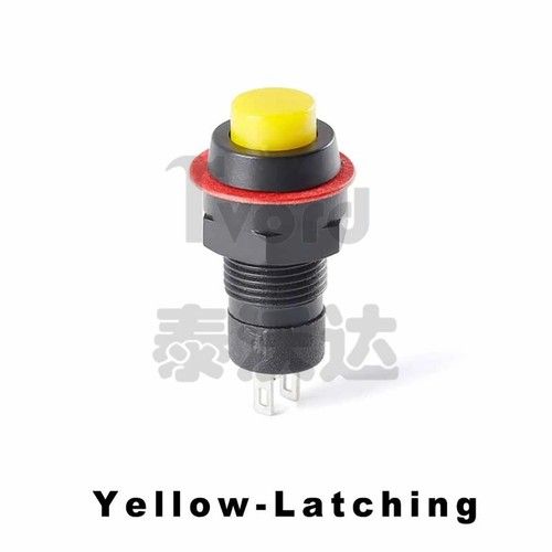 10mm Micro Small 2 Pin Round Push Button Momentary/Latching Switch 6 Color