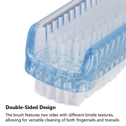 Double Sided Nail Cleaning Brush Fingernail Toenail Manicure Pedicure UK — image 4