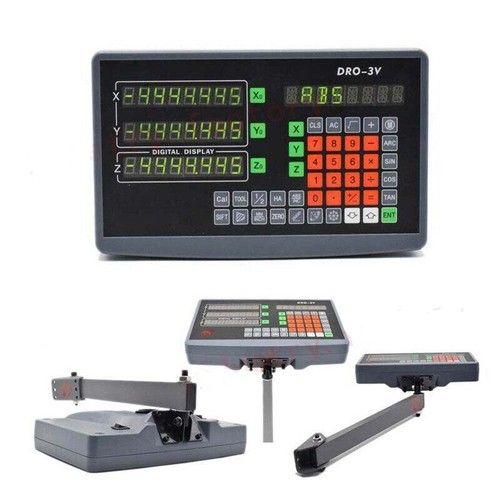 2Axis 3Axis DRO 5um Digital Readout Linear Scale for Lathe Milling Machine,UK