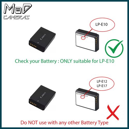Battery Charger For Canon LP-E10 Camera EOS LP10 1100D 1200D 1300D 4000D 2000D — image 4