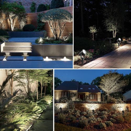 T-SUN Solar Powered Spot Lights LED Outdoor Wall Light Garden Landscape Lamps UK — image 10