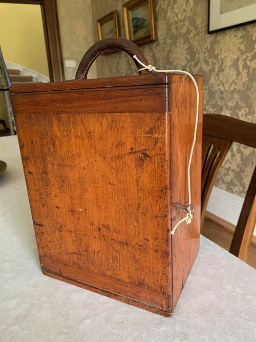 Antique Henry Crouch Histological Brass Microscope - circa 1887, Cased — image 21