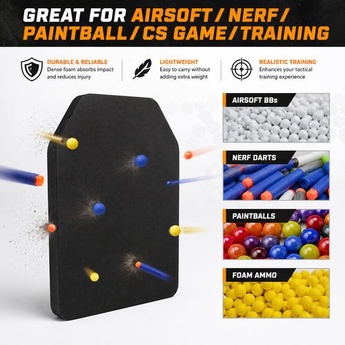 8Fields Foam SAPI Mock Plates Set – Lightweight EVA Inserts for Airsoft Vests — image 7