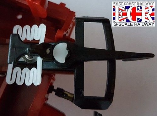  COUPLING G SCALE 45mm GAUGE RAILWAY TRAIN HOOK LOOP  PIN SPRING FOR LGB PIKO +