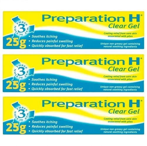 Preparation H Clear Gel 25g - Moisturising Soothes Itching Piles Haemorrhoids — image 4