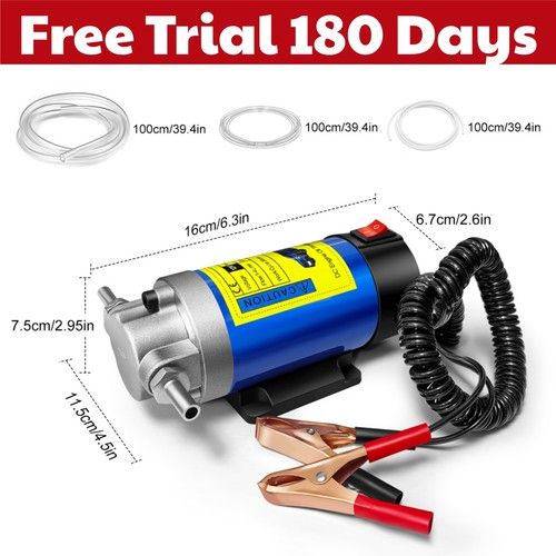 12V Oil Fluid Extractor Transfer Pump Electric Siphon Car Motorbike Fuel Remove