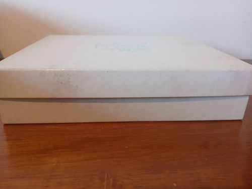 GRENADIER Silver plated white boxed brush and comb baby set — image 3