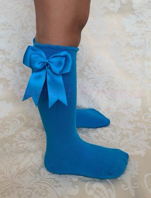 Spanish Socks - Knee High Double Bow. Baby/Girls/School Uniform PERFECT PRINCESS — image 20
