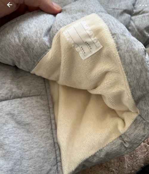 MNG Kids Unisex Baby Grey Faux Fur Hooded Lined Puffer Jacket 6-9 Months — image 3