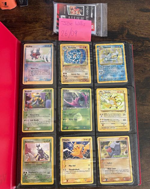 Vintage Pokemon Card Collection Job Lot WOTC E-Reader EX Era 100+ Cards Binder