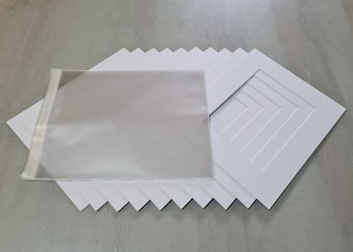 Picture Photo Mount Kits with Backs and Clear Bags ( Various Colours and Sizes) — image 1