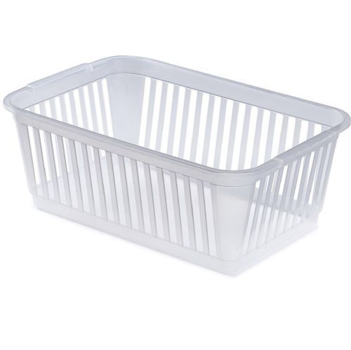 Plastic Crate Handy Storage Basket Home Office Pharmacy School Tidy Organiser   