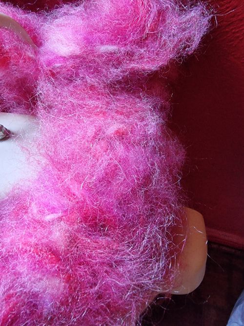New Luxury Set,Hand Knit In 14 Strands Hat And Neck Warmer,83% Charisma Mohair — image 7