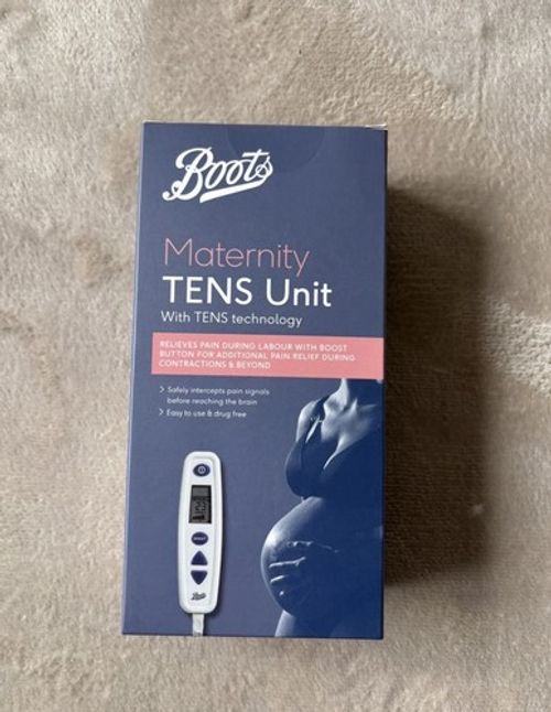 New & Unopened Boots Maternity TENS Machine Unit with TENS Technology Blue/White