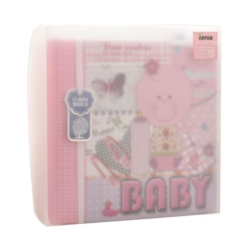 Baby Girl Pink Memo Slip In Photo Album 200 6"x4'' Photos Ideal Gift AL-9773 — image 3
