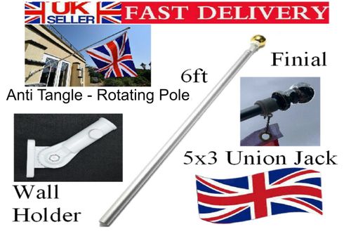 World Cup 2026 FULL WALL MOUNTED FLAG POLE KIT all you need (free Union Jack) — image 2