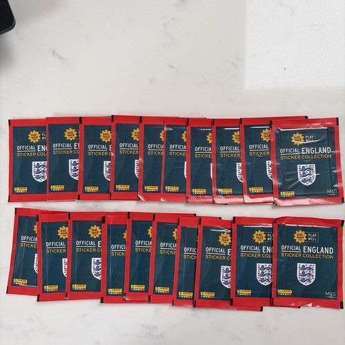 M&S Official England World Cup  Collection Stickers 2026 NEW 20 Unopened Packs! 