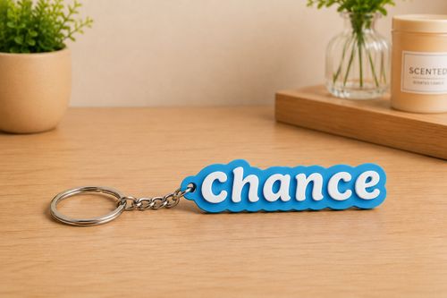 3D Personalised Keyring - Party Bag / Gifts / Name Tags / School Bag / Travel — image 4