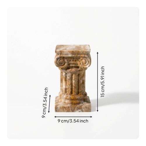 Column Candle Holder Roman-Style Stone Candle Holder Classical for Living Room — image 10