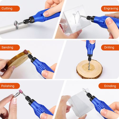 USB Rechargeable Mini Wireless Electric Engraving Tool Dremel Drill Rotary Tool — image 6