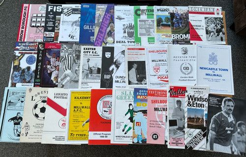 Millwall FC away friendly 1980s to 2000s job lot collection x 38 mint condition