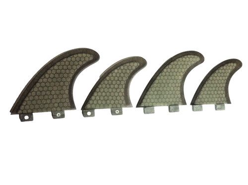 Surfboard Fins FCS Quad Set(4)Surfing Fin G5 & GX Quads Honeycomb Hexcore Black