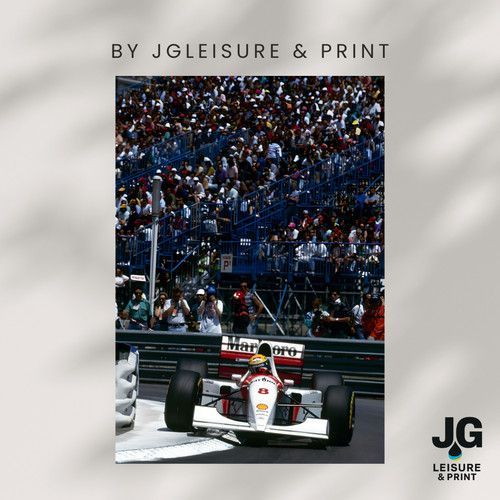 Ayrton Senna Inspired Formula One F1 Print - wall art poster A4 A3 A2 A1