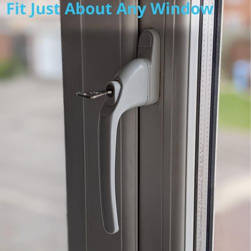 UPVC Universal Window Handle Inline Locking Espag Double Glazing White 40MM UK — image 9