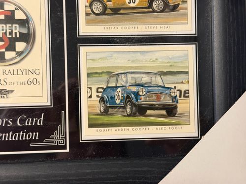 Mini Cooper Collectors Card Presentation Wall Art Clock Good Condition — image 6