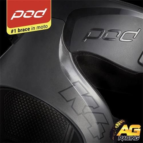 POD K4 2.0 Knee Braces Black Graphite Pair Guards MX Motocross Enduro Quad ATV — image 6