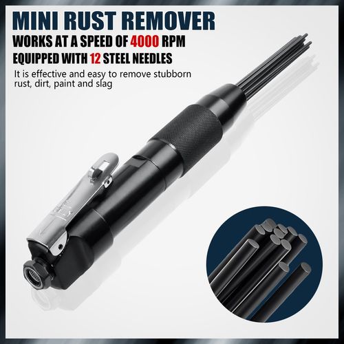 Air Needle Scaler Descaler Needle Gun Hammer Rust Remover De-ruster 12 Needles~ — image 3