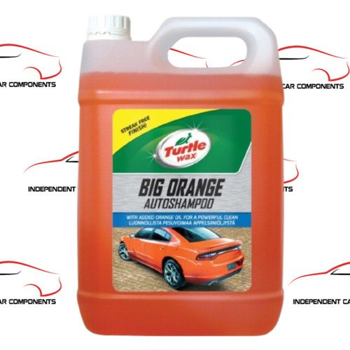 Turtle Wax 52817 Big Orange Car Streak Free Shampoo & Wash 5L 52817