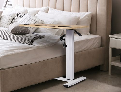 Standing Desk Height Adjustable Stand Over Bed Laptop Table Shelf Electric USB — image 11