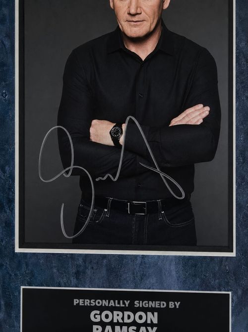 Gordon Ramsay Signed Framed Presentation COA Autograph Memorabilia Display — image 2