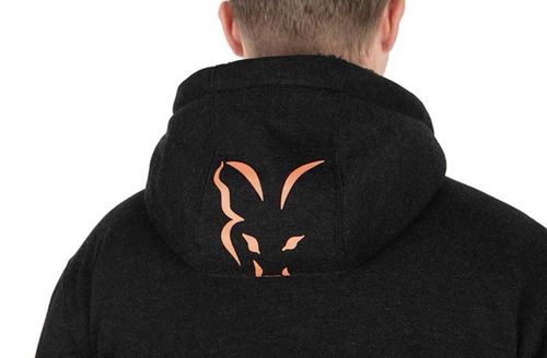 Fox Men’s Black Full Zip Sherpa Fleece Carp Fishing Hoodie Outdoor Size 3XL NEW — image 3