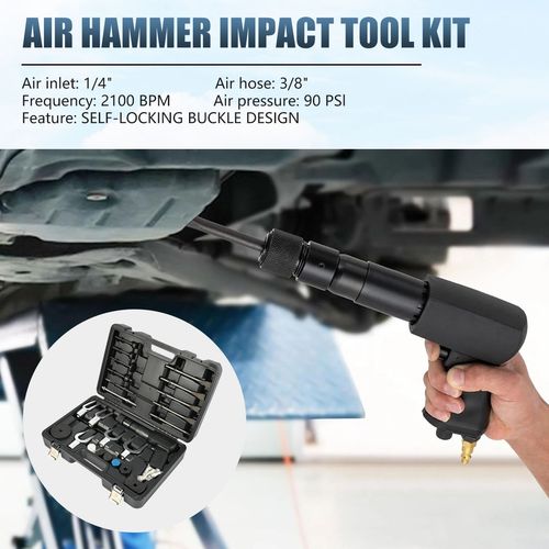 Multifunctional Pneumatic Air Hammer 90 PSl Vibration Impact Tool Chisel All Kit — image 8