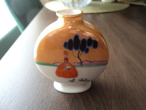 old noritake handpainted art deco snuff bottle-1920/30s