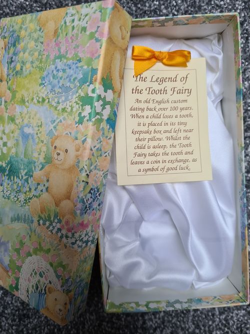 Vintage 90s First tooth collectable keepsake baby christening Christmas baby — image 1