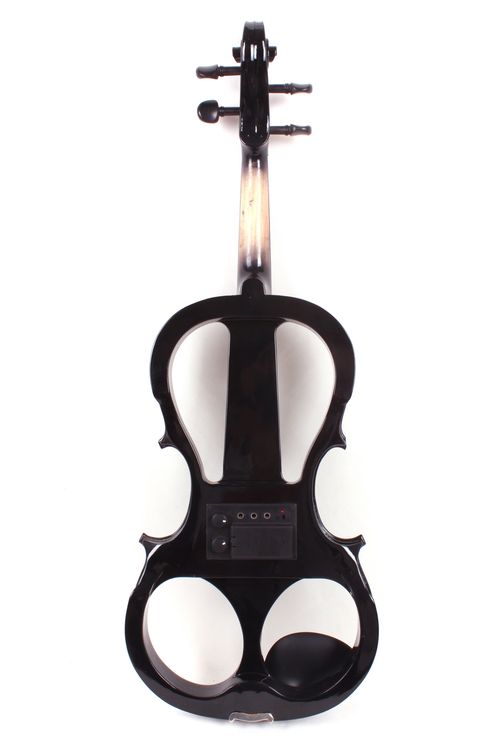  Electric Viola 4 String16inch Silent Pickups Practice Ebony Viola with case bow — image 3