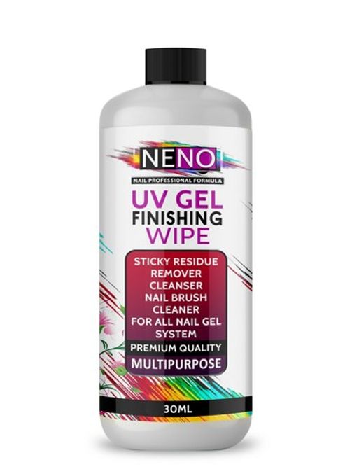 UV Nail Gel Finishing Wipe Off Residue Remover Brush Cleaner Solution UK SELLER