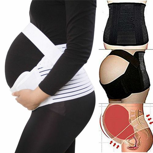 Pregnancy Maternity Belt Lumbar Back Support Waist Band Belly Bump Brace Strap — image 1