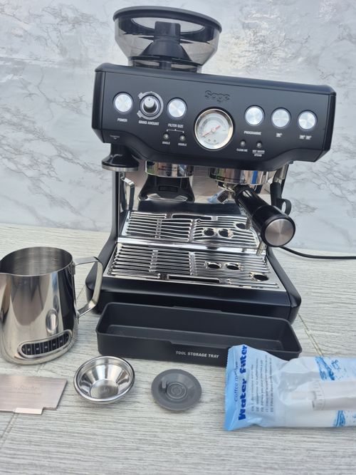 Sage BES875 Espresso Machine, Built-In Grinder, Steam Wand, Black — image 10