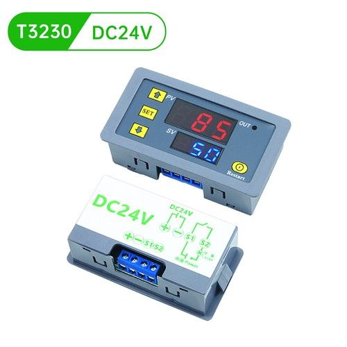 T3230 Digital Time Delay Relay Cycle Timer Control Switch AC110-220V DC12V 24V