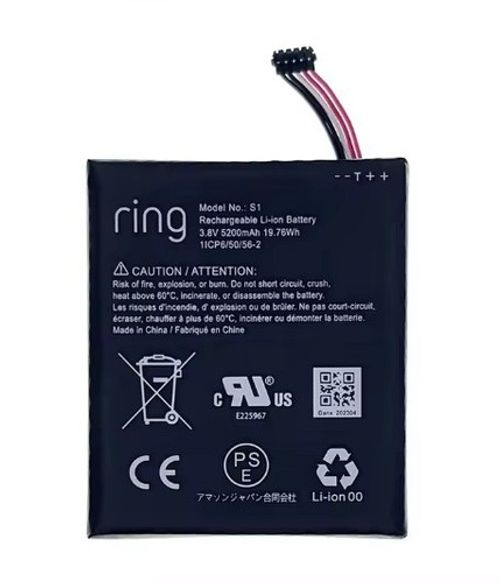 Genuine Ring Battery S1 (5 pin) for Ring Doorbell 2nd Generation (2020 Release)