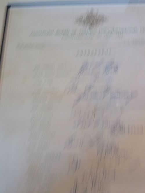 1964 Australian Ashes Tour Team Autograph Sheet signed by all 17 players framed — image 2