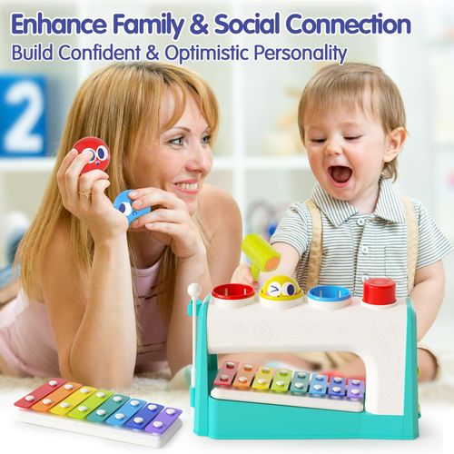 Toys for 1 Year Old Boys Girls Medium, Multicoloured Hammer & Pounding — image 6