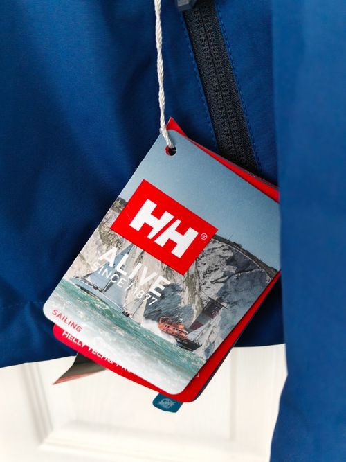 New Helly Hansen Crew Hooded Midlayer Helly Tech Full Zip Jacket Blue Men’s XXL — image 2