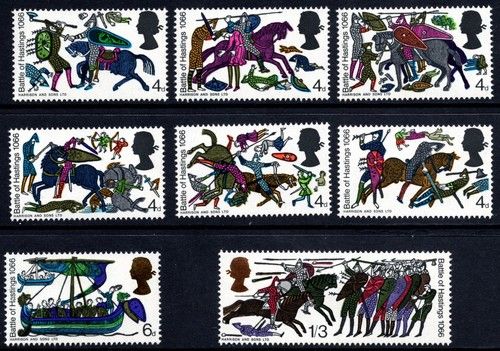 1966 Battle of Hastings SG705-12 Set Ordinary Bayeux Tapestry Unmounted Mint MNH